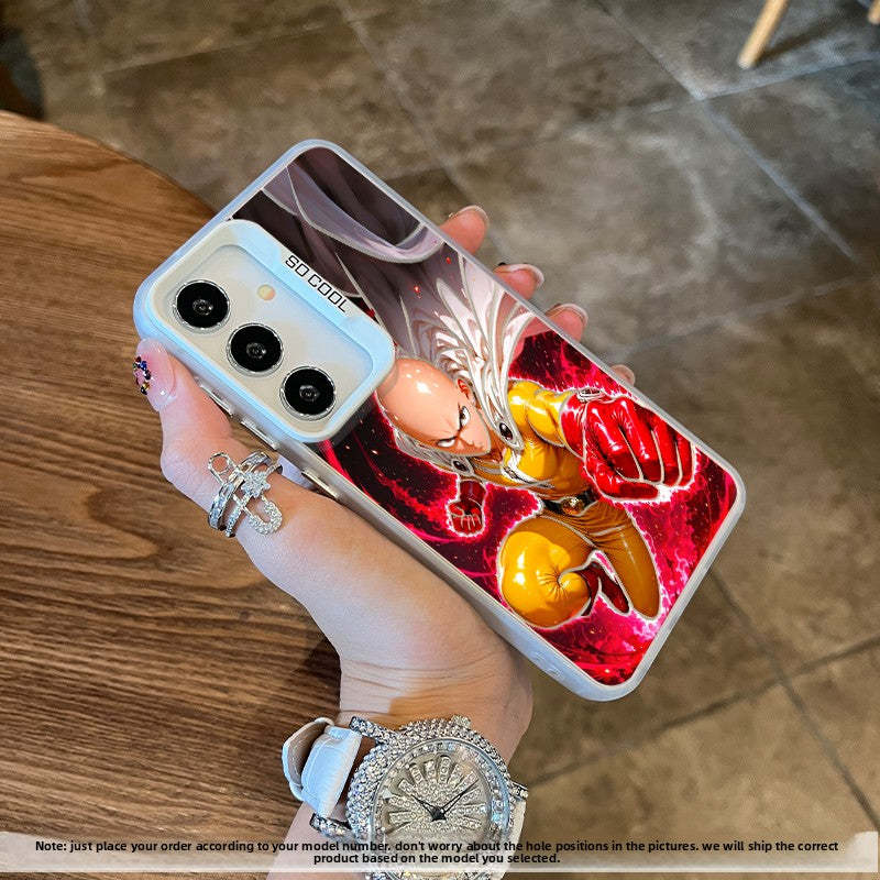 On -Punch Man Laser Shockproof Phone Case For Samsung Phones