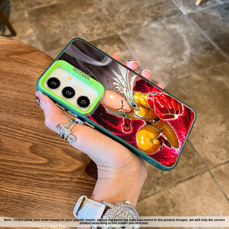 One-Punch Man Laser Shockproof Phone Case For Samsung Phones
