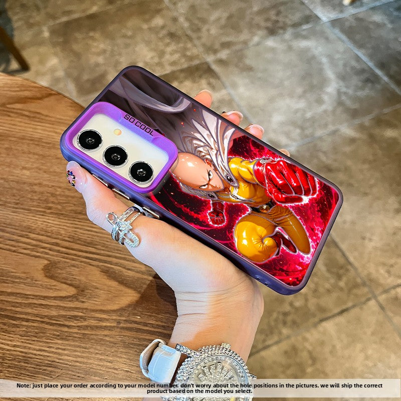 One-Punch Man Laser Shockproof Phone Case For Samsung Phones