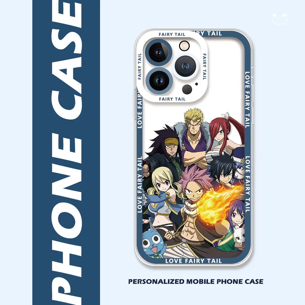Funda transparente de Fairy Tail para iPhone