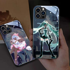 Anime Hatsune Miku Glowing Phone Case For iPhone