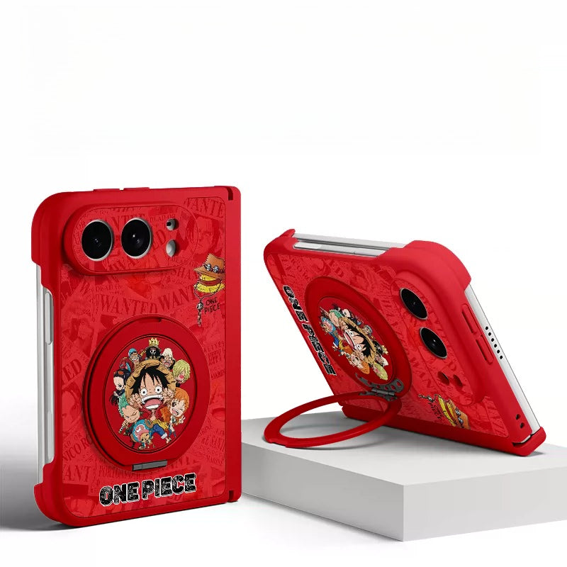 One Piece Straw Hat Luffy IPhone Duo Magsafe Phone Case with Kickstand