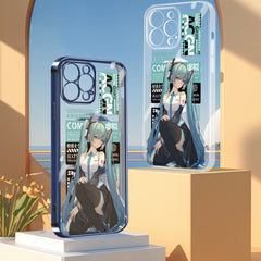 New Hatsune Miku Magsafe Magnetic Mobile Phone Case for Apple with Electroplated Frame