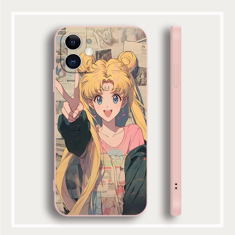 Cartoon Sailor Moon Mobile Phone Case for Apple Series