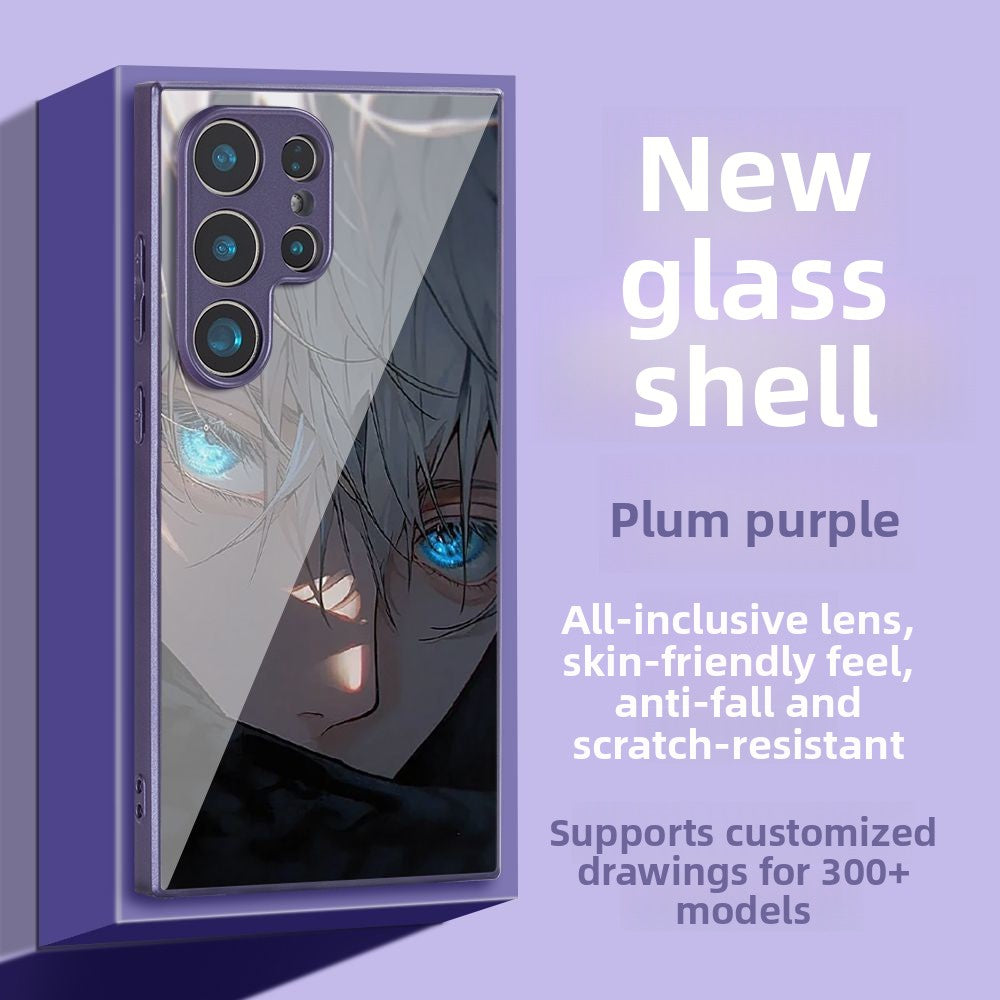 Jujutsu Kaisen Satoru Gojo HD Tempered Glass Case for Samsung Phones