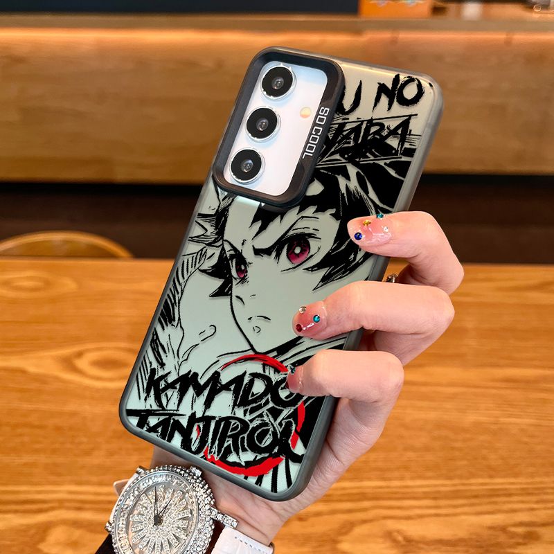 Demon Slayer Tanjiro Kamado Laser Matte Hard Phone Case  for Samsung