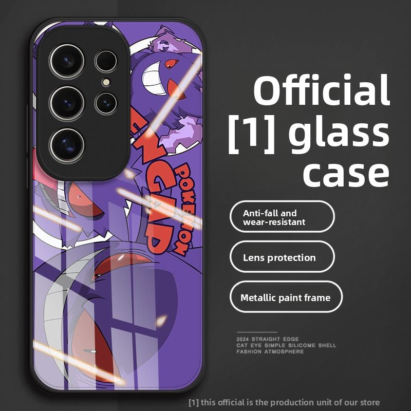 Pokémon Gengar HD Tempered Glass Phone Case for The Samsung Galaxy
