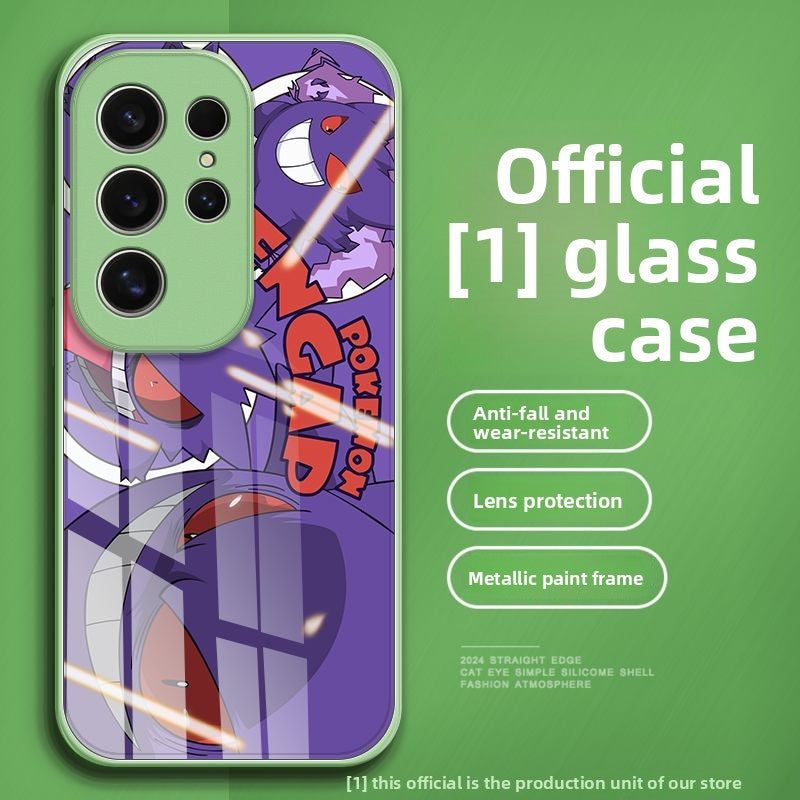 Pokémon Gengar HD Tempered Glass Phone Case for The Samsung Galaxy