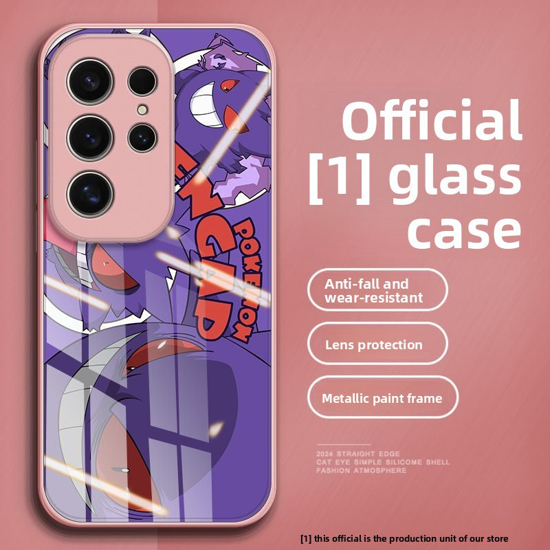 Pokémon Gengar HD Tempered Glass Phone Case for The Samsung Galaxy