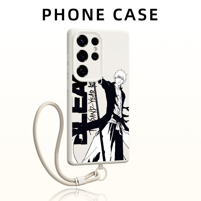 Bleach Ichigo Kurosaki Magnetic Silicone Phone Case For Samsung Mobile Phones
