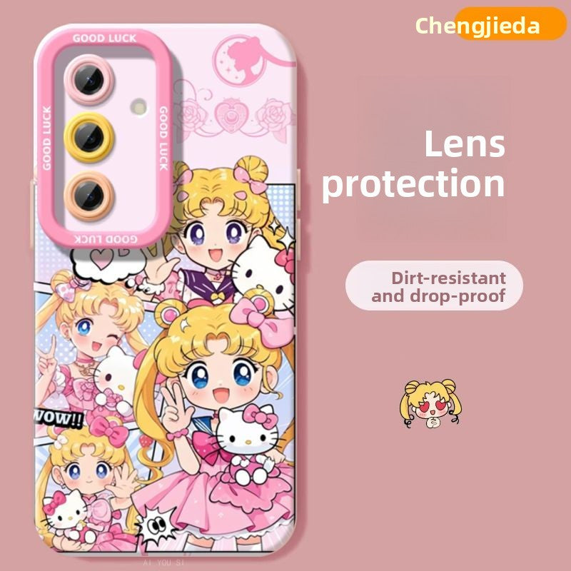 Sailor Moon Silicone Shockproof Phone Case For Samsung Phones