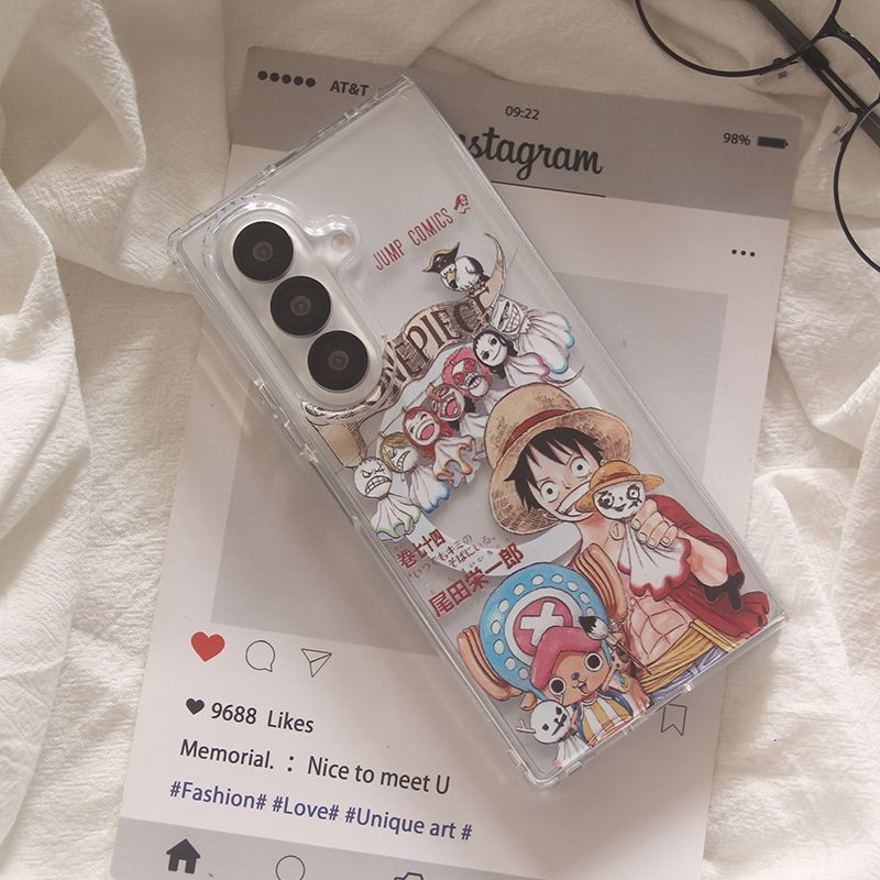 One Piece Foldable Magnetic Phone Case For Samsung Mobile Phones