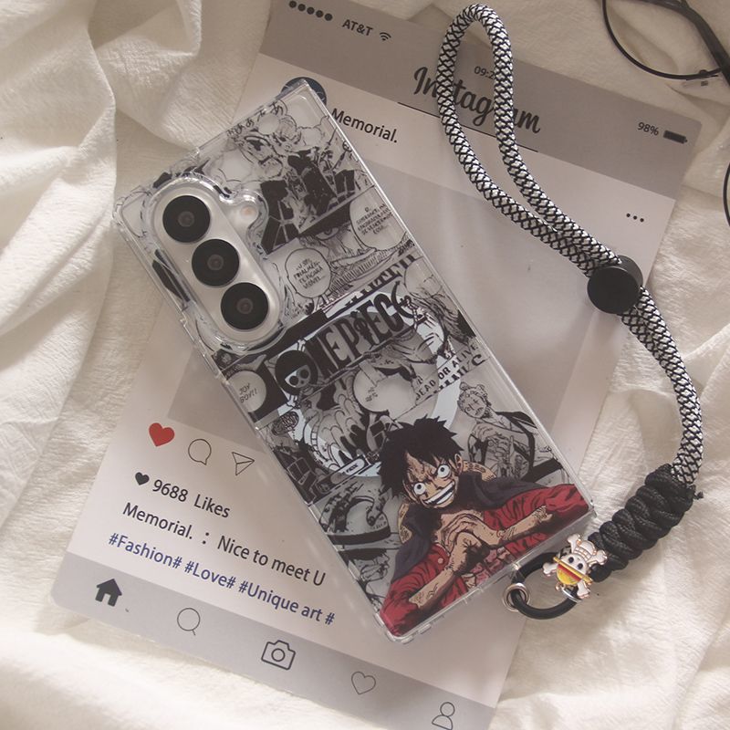 One Piece Foldable Magnetic Phone Case For Samsung Mobile Phones