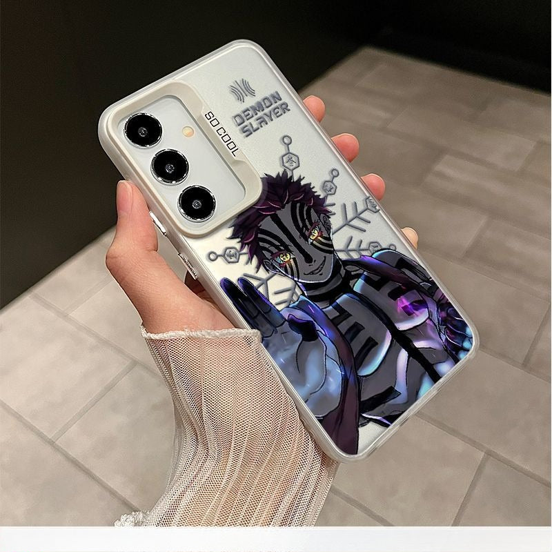 Demon Slayer Akaza Matte Shockproof Phone Case for Samsung Phones