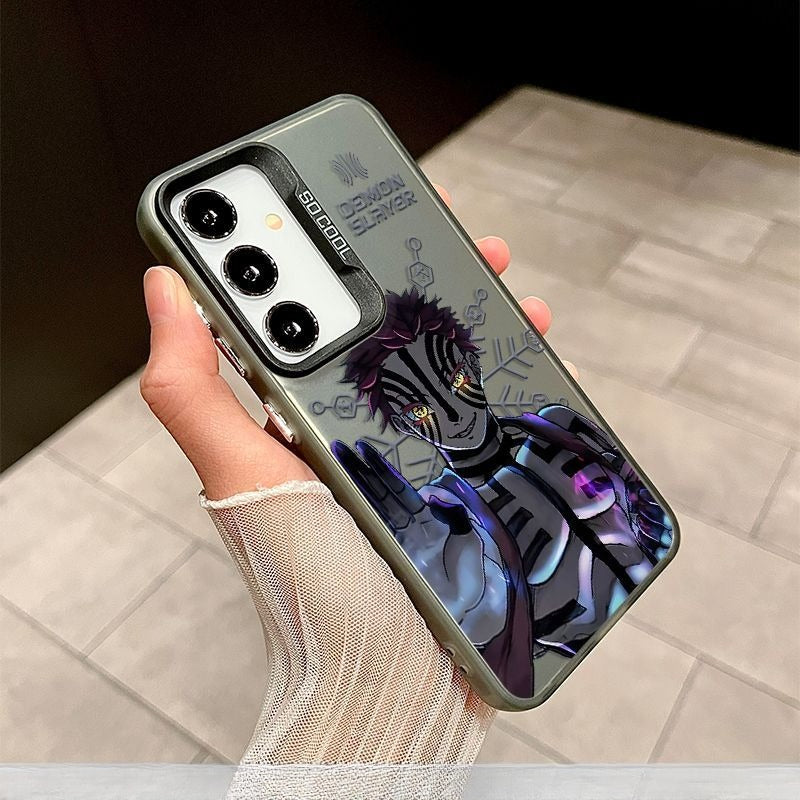 Demon Slayer Akaza Matte Shockproof Phone Case for Samsung Phones