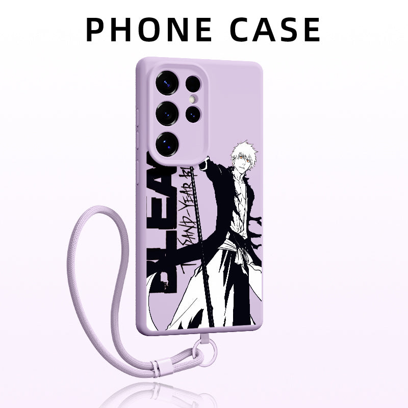 Bleach Ichigo Kurosaki Magnetic Silicone Phone Case For Samsung Mobile Phones