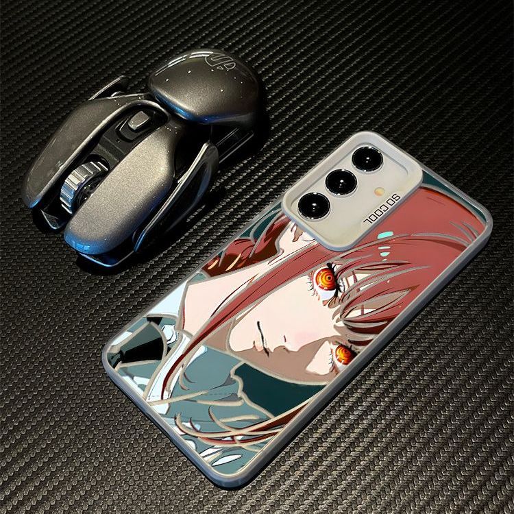 Chainsaw Man Makima Full-Wrap Frosted Protective Cover for Samsung Phones