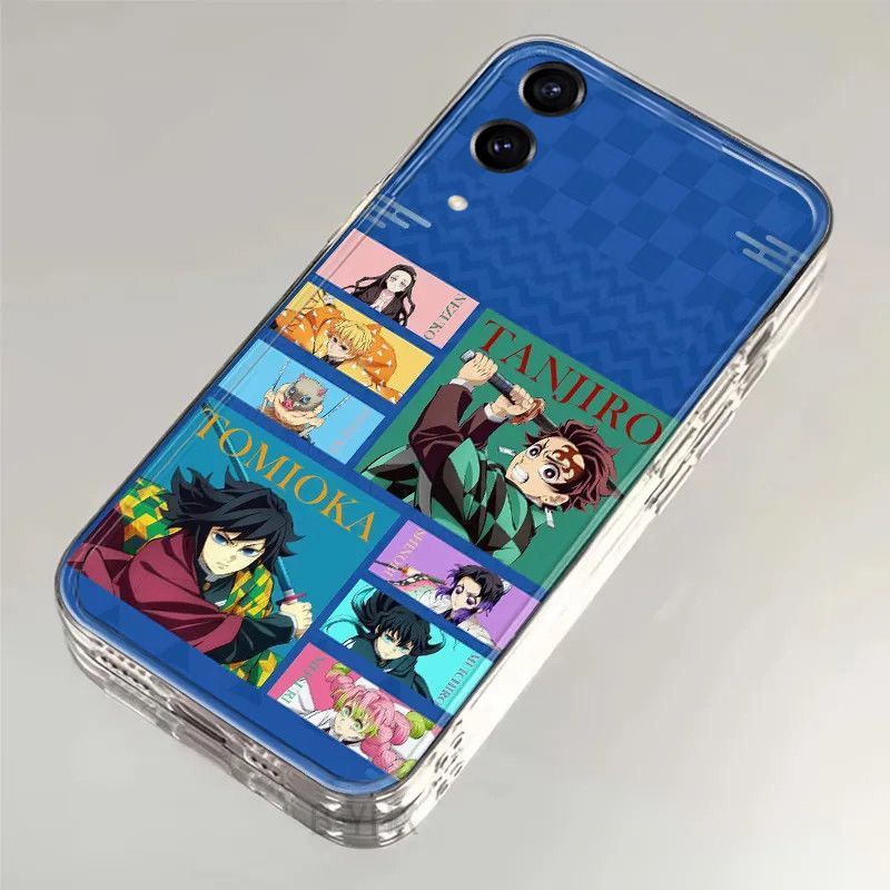 Demon Slayer Silicone Soft Phone Case For Samsung Flip