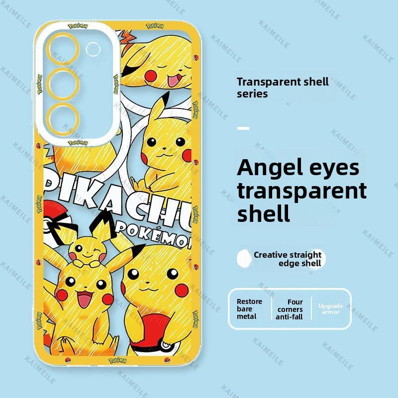 Pokémon Transparent Shockproof Phone Case for The Samsung Galaxy