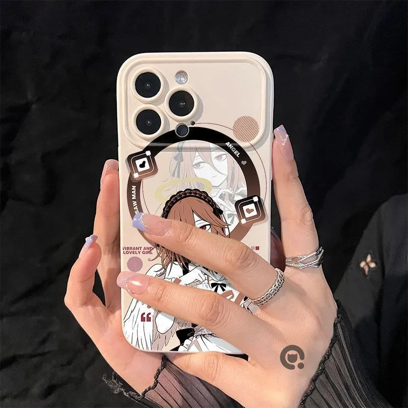 Bonita funda para teléfono Sailor Moon para iPhone, estilo brillante