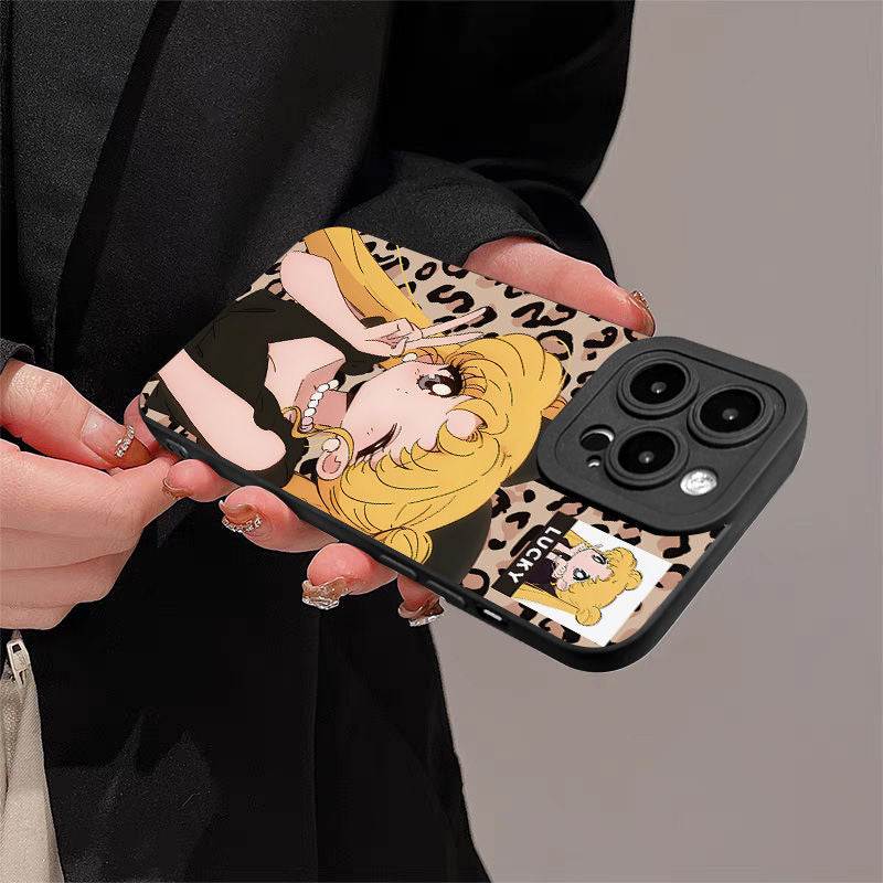 Leopard Sailor Moon Apple Phone Case