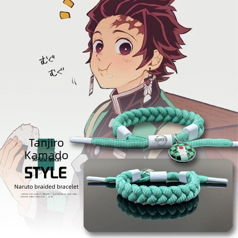 Demon Slayer Handmade Woven Bracelet