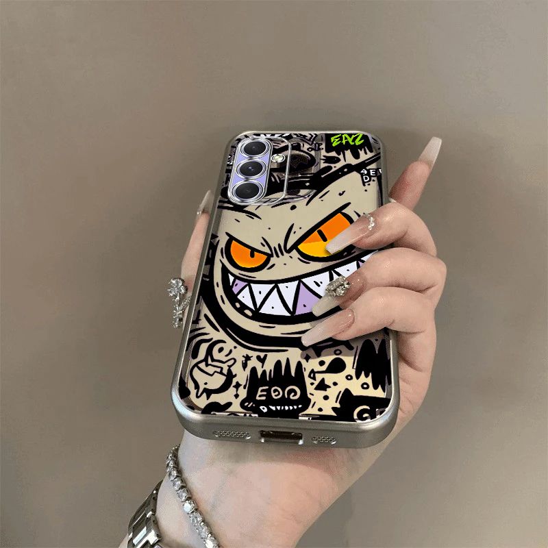 Pokémon Gengar Silver Electroplated Soft Phone Case for The Samsung Galaxy