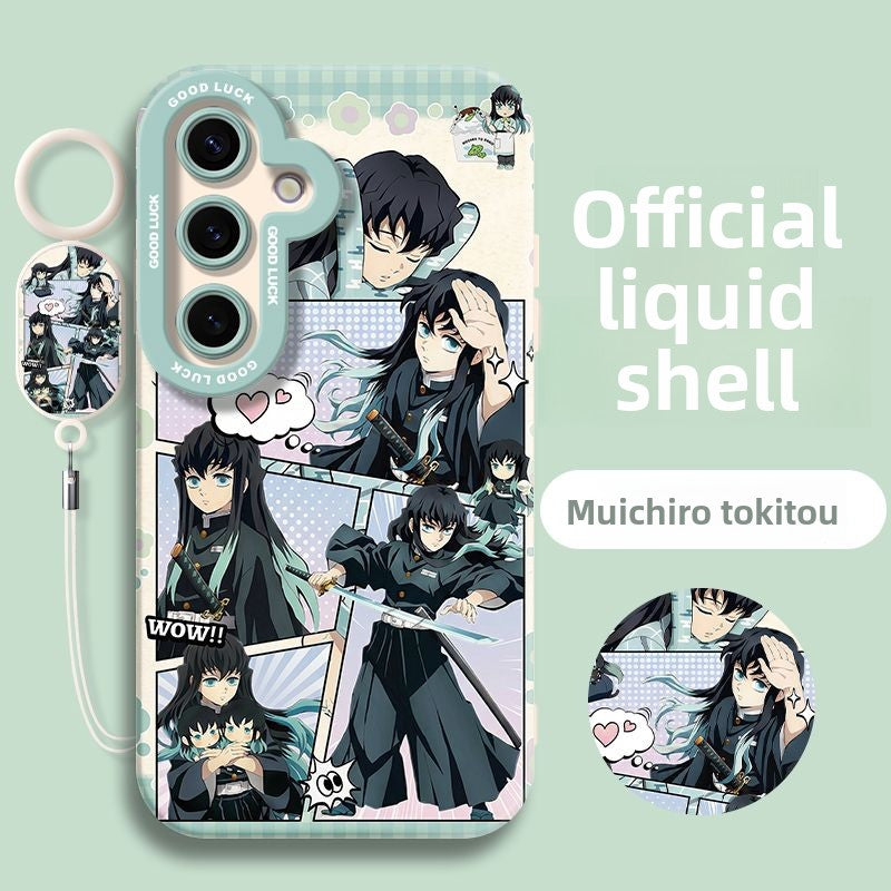 Demon Slayer Liquid Silicone Soft Case for Samsung Phones
