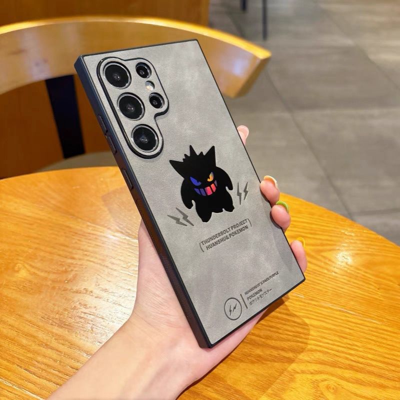 Pokémon Gengar Laser Alcantara Shockproof  Phone Case for Samsung