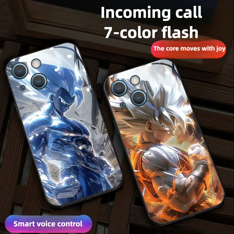 Dragon Ball Z Super Saiyan Glowing In The Dark Phone Case | LED Case | iPhone 17 Case