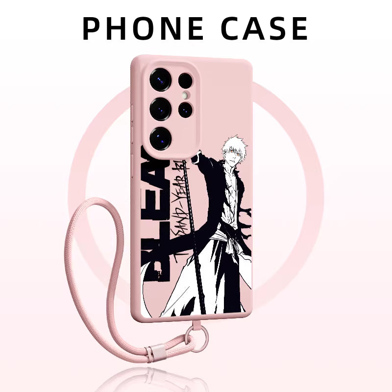 Bleach Ichigo Kurosaki MagSafe Compatible Soft Silicone Samsung Phone Cover