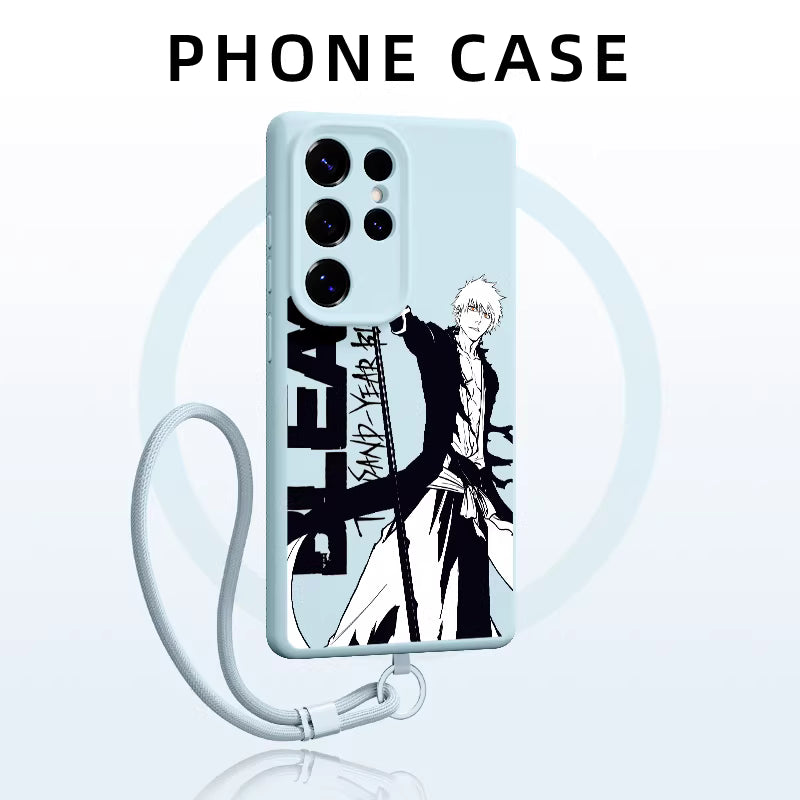 Bleach Ichigo Kurosaki MagSafe Compatible Soft Silicone Samsung Phone Cover