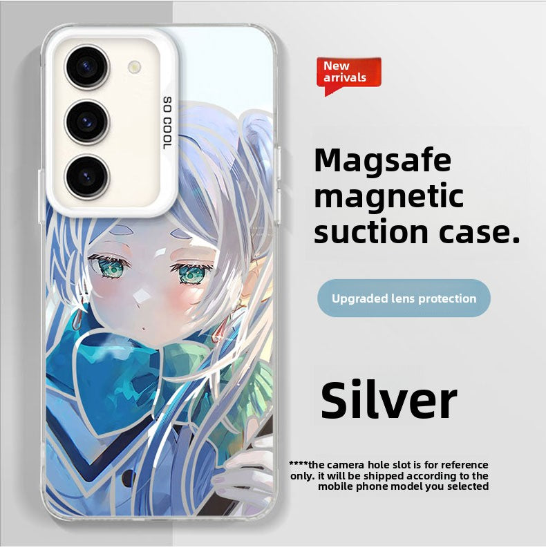 Frieren Magnetic Silicone Phone Case For Samsung Phones