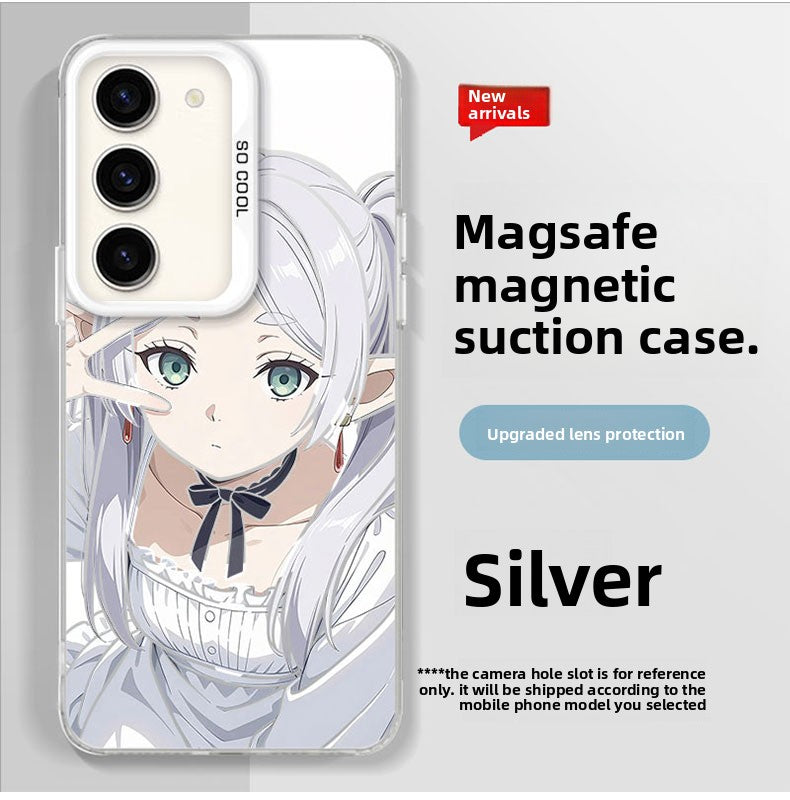 Frieren Magnetic Silicone Phone Case For Samsung Phones