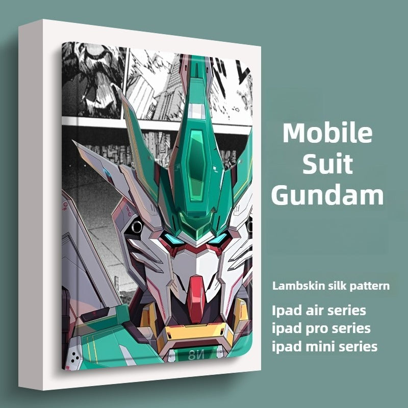 Mobile Suit Gundam iPad Anime Case with Pen Slot All-inclusive