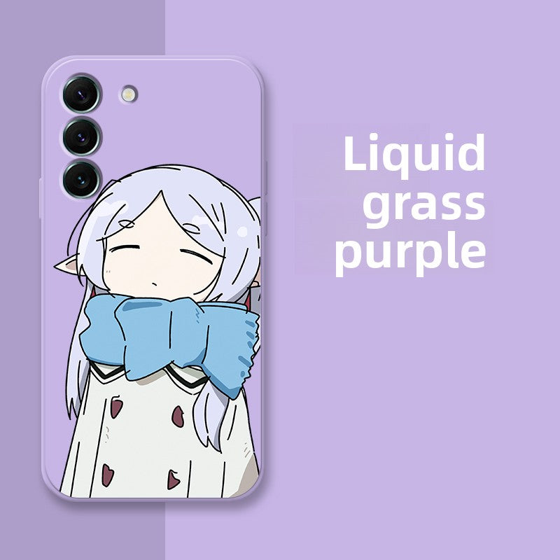 Frieren Full-Wrap Shockproof Silicone Phone Case for Samsung Galaxy