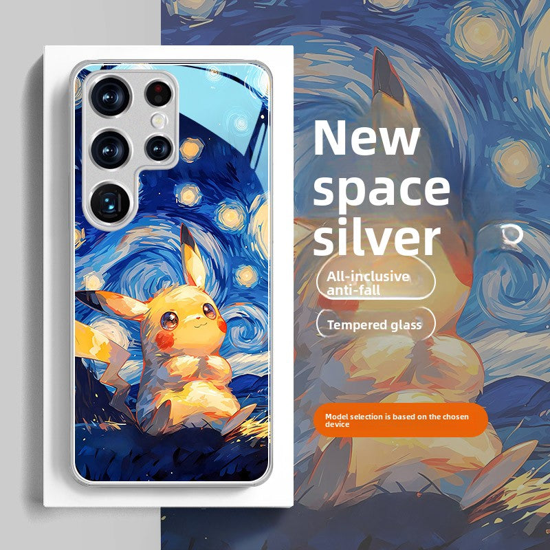 Pokémon Oil Painting Style Full-Wrap Phone Case for The Samsung
