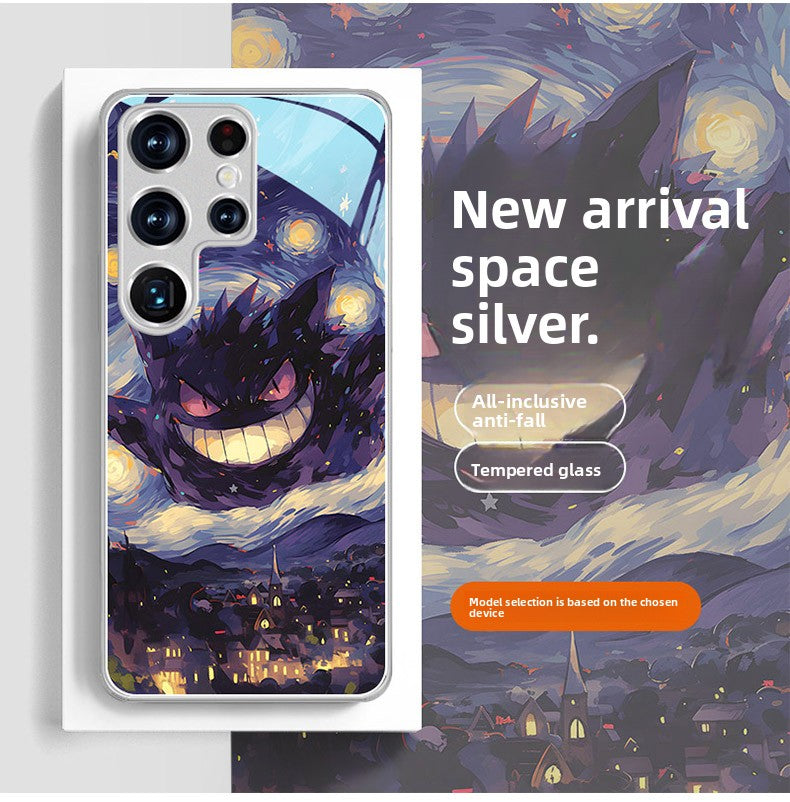 Pokémon Oil Painting Style Full-Wrap Phone Case for The Samsung