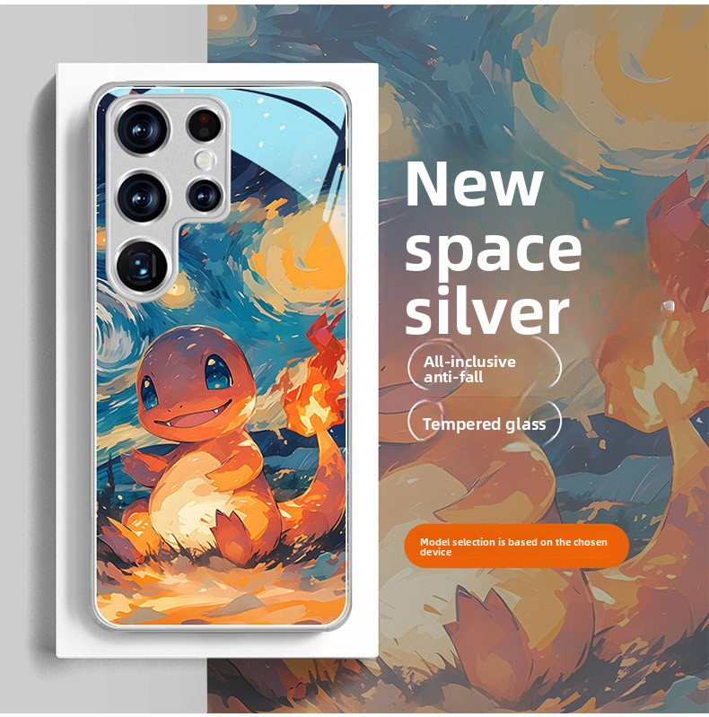 Pokémon Oil Painting Style Full-Wrap Phone Case for The Samsung