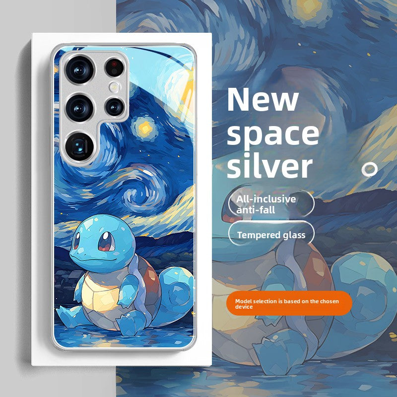 Pokémon Oil Painting Style Full-Wrap Phone Case for The Samsung
