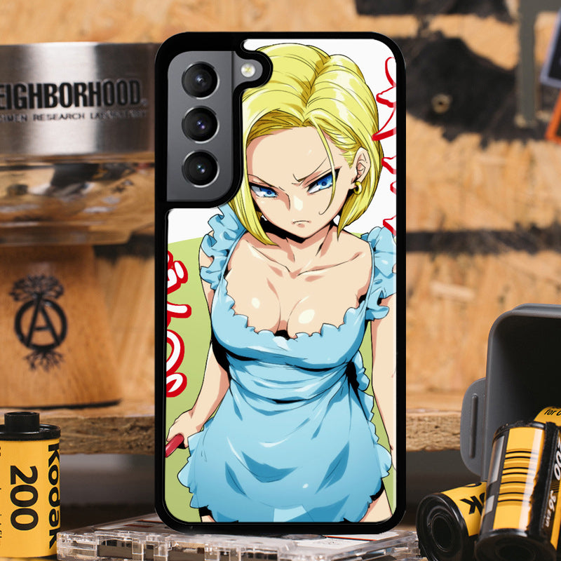 Dragon Ball Android 18 Phone Case For the Samsung