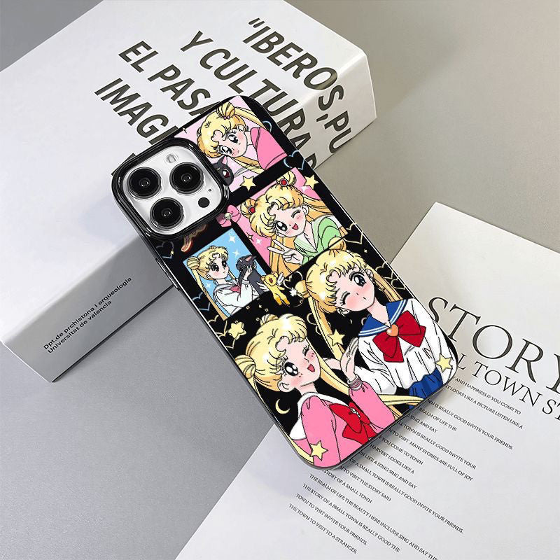 Sailor Moon Closed-eye Soft Anime Phone Cas for Apple