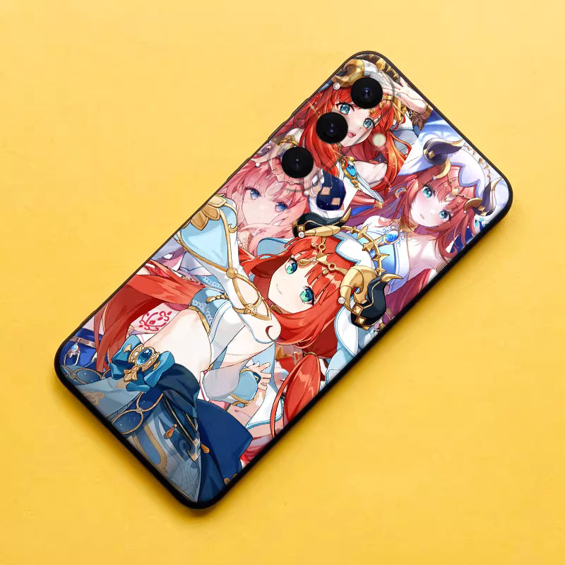 Genshin Impact Matte Soft Silicone Phone Case for The Samsung Galaxy