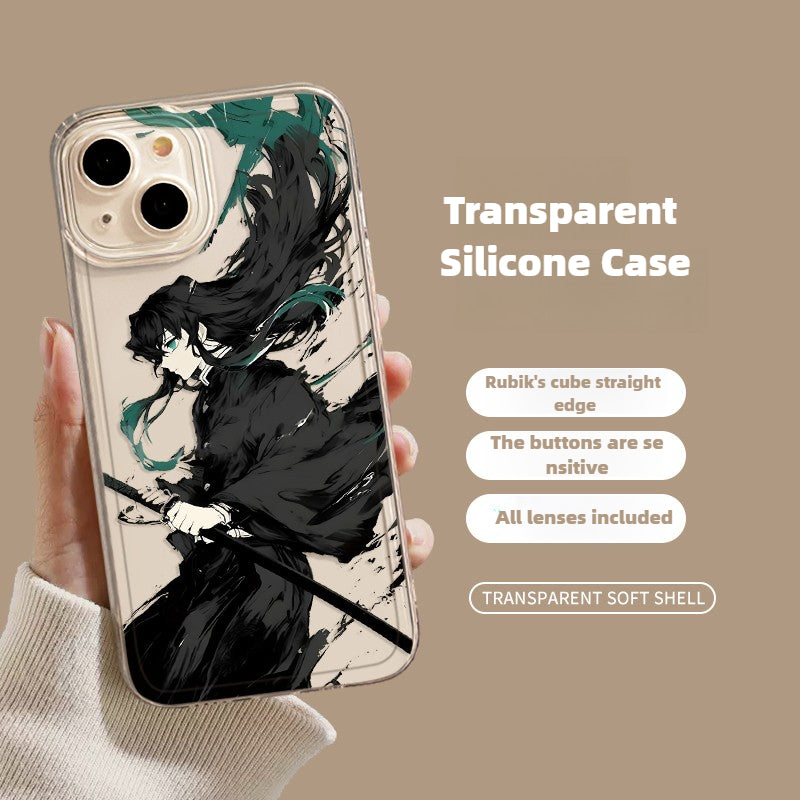 Demon Slayer Transparent Phone Case  for Apple