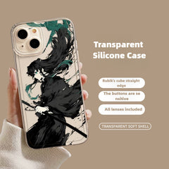 Demon Slayer Transparent Phone Case  for Apple