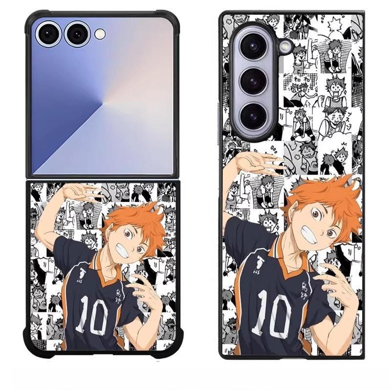 Haikyu!! Folding Screen Shockproof Phone Case for Samsung Flip