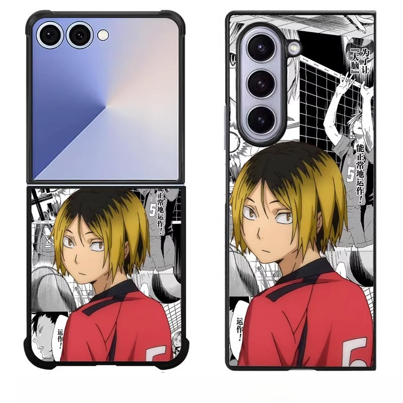 Haikyu!! Folding Screen Shockproof Phone Case for Samsung Flip