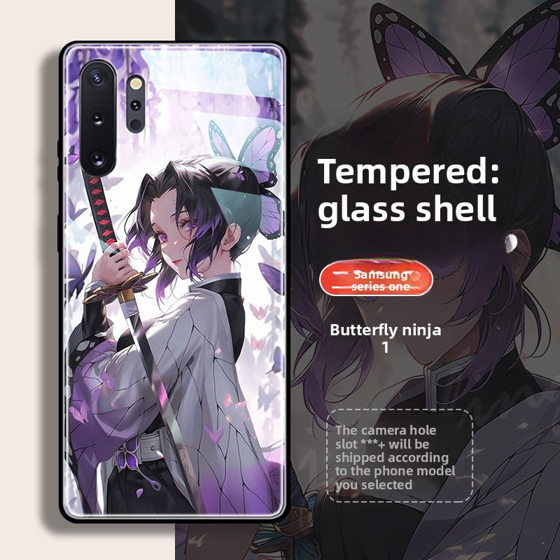 Demon Slayer Tempered Glass Shockproof Phone Case for Samsung