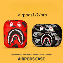 Cartoon Design AirPods Scrub Protective Cover Case for IPhone