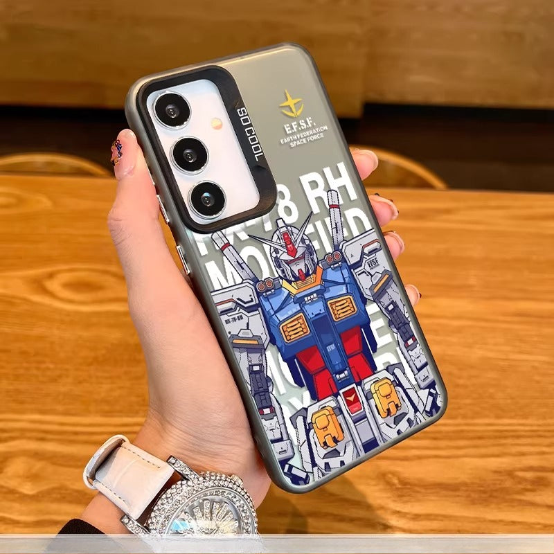 Gundam Anime Iridescent Matte Hard Protective Case for Samsung